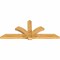 Ekena Millwork Redmond Rough Sawn Timber Gable Bracket, Western Red Cedar, 84"W x 35"H x 4"D x 6"F, 10/12 Pitch GBW084X35X0406RED00RWR - alternate 4